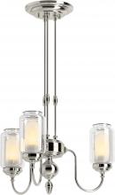 Kohler Lighting 22657-CH03-SNL - ARTIFACTS® 3 LIGHT CHANDELIER - 3 CORDS