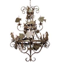 2nd Avenue Designs White 119762 - 32" Wide De La Mar 9 Light Chandelier