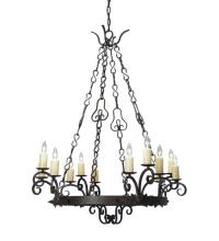 2nd Avenue Designs White 115239 - 42" Wide Clarinda 12 Light Chandelier