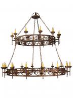 2nd Avenue Designs White 115701 - 83"W Majella 2 Tier Chandelier