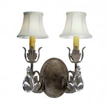 2nd Avenue Designs White 117353 - 13" Wide Esther 2 Light Wall Sconce