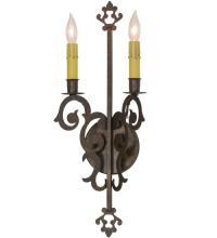 2nd Avenue Designs White 117925 - 8"W Aneila 2 LT Wall Sconce