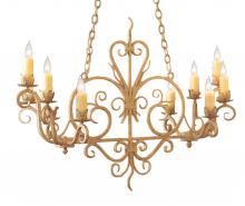 2nd Avenue Designs White 118319 - 42" Long Kimberly 10 Light Chandelier