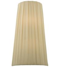2nd Avenue Designs White 119129 - 9" Wide Channell Tapered & Pleated Wall Sconce
