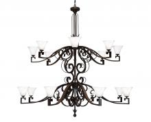 2nd Avenue Designs White 119776 - 72" Wide Noah Chandelier