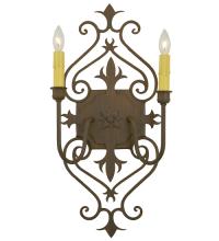 2nd Avenue Designs White 120200 - 11" Wide Louisa 2 Light Wall Sconce