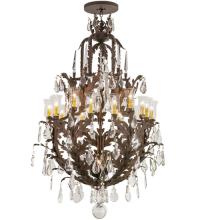 2nd Avenue Designs White 120332 - 40"W French Baroque 16 LT Chandelier