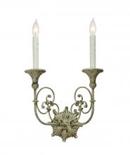 2nd Avenue Designs White 137119 - 14" Wide Rachelle 2 Light Wall Sconce