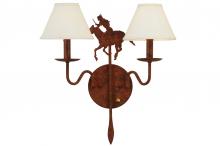 2nd Avenue Designs White 140707 - 18" Wide High Plains Rider 2 Light Wall Sconce