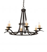 2nd Avenue Designs White 141829 - 36" Wide Octavia 6 Light Chandelier