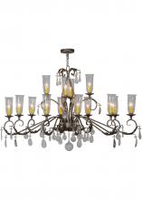 2nd Avenue Designs White 149437 - 62" Long Windsor 14 Light Oblong Chandelier