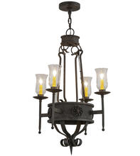 2nd Avenue Designs White 156470 - 24" Wide Lorenzo 4 Light Chandelier