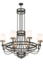 2nd Avenue Designs White 171146 - 60"W Saxony 8 LT Chandelier