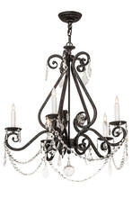 2nd Avenue Designs White 174349 - 26" Wide Adrianna 5 Light Chandelier