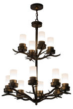 2nd Avenue Designs White 181607 - 30"W Winter Solstice 12 LT Chandelier