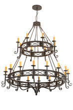 2nd Avenue Designs White 190675 - 72"W Gina 24 LT Chandelier