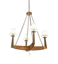 2nd Avenue Designs White 195110 - 42" Wide Arendal 4 Light Chandelier