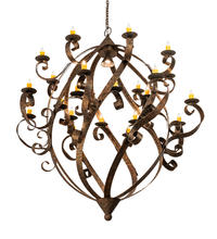 2nd Avenue Designs White 212146 - 80" Wide Caliope 25 Light Chandelier