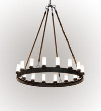 2nd Avenue Designs White 232158 - 60" Wide Costello Ring 16 Light Chandelier