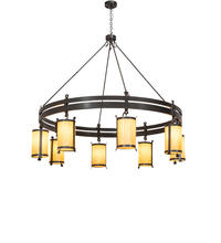 2nd Avenue Designs White 243019 - 82" Wide Beartooth 8 Light Chandelier