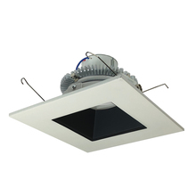 Nora NLCBC2-65630BW/10 - 6" Cobalt Click Square Retrofit Reflector with Square Aperture, 1000lm / 12W, 3000K, Black