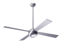 Modern Fan Co. BAL-BA-52-WH-NL-005 - Ball Fan; Brushed Aluminum Finish; 52" White Blades; No Light; Wall Control with Remote Handset