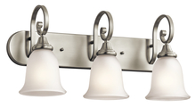 Kichler 45055NI - Monroe 24" 3 Light Vanity Light with Satin Etched Glass in Brushed Nickel