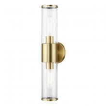 Livex Lighting 17282-01 - Antique Brass ADA 2-Light Vanity Sconce