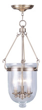 Livex Lighting 5064-01 - 3 Light Antique Brass Chain Lantern