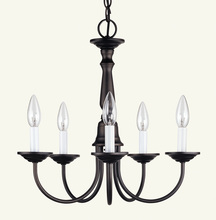 Livex Lighting 6030-07 - 5 Light Bronze Chandelier