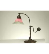 Meyda Green 102407 - 19" High Counter Balance Pink and Green Pate-De-Verre Accent Lamp