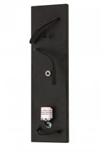 Meyda Green 105137 - 4"W Black Wall Sconce Hardware