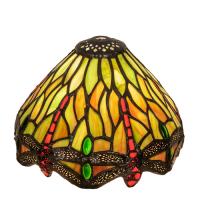 Meyda Green 10521 - 7" Wide Tiffany Hanginghead Dragonfly Shade