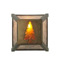 Meyda Green 108096 - 7" Wide Tall Pines Wall Sconce
