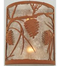 Meyda Green 110930 - 10"W Whispering Pines Wall Sconce
