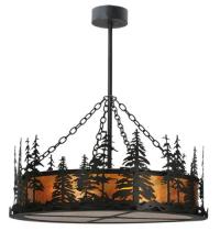 Meyda Green 116636 - 36"Wide Tall Pines Inverted Pendant