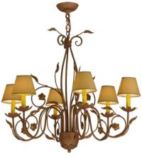 Meyda Green 116650 - 31"W Bordeaux 6 LT Chandelier