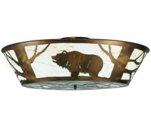 Meyda Green 121113 - 47" Wide Grizzly Bear on the Loose LED Flushmount