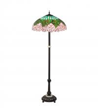 Meyda Green 229130 - 62" High Tiffany Cabbage Rose Floor Lamp