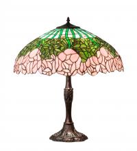 Meyda Green 232802 - 26" High Tiffany Cabbage Rose Table Lamp