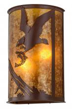 Meyda Green 247275 - 13" Wide Strike of the Eagle Wall Sconce