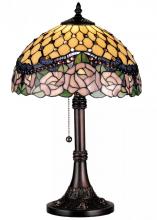Meyda Green 82304 - 19" High Jeweled Rose Table Lamp