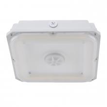 ASD Lighting ASD-CAN09S-A100WH - ASD LED Edge-Lit Canopy with Q-base 60/70/100W 120-277V 0-10V Dimmable 140Lm/W 3000/4000/5000K White