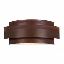 Avalanche Ranch Lighting A16201-02 - Northridge Double Sconce - Rustic Plain - Rustic Brown Finish
