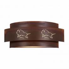 Avalanche Ranch Lighting A16239-02 - Northridge Double Sconce - Bison - Rust Patina Finish
