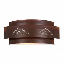 Avalanche Ranch Lighting A16241-02 - Northridge Double Sconce - Mountain - Rust Patina Finish