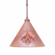 Avalanche Ranch Lighting A24202ST-02 - Canyon Pendant Medium - Deception Pass - Rust Patina Finish - Adjustable Stem