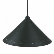 Avalanche Ranch Lighting A24310BC-97 - Canyon Pendant Large - Possession Point - Black Iron Finish - Black Cord