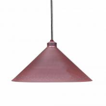 Avalanche Ranch Lighting A24410BC-02 - Canyon Pendant Shallow - Possession Point - Rust Patina Finish - Black Cord