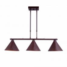 Avalanche Ranch Lighting A45210-27 - Canyon Island Billiard Light Small - Possession Point - Rustic Brown Finish